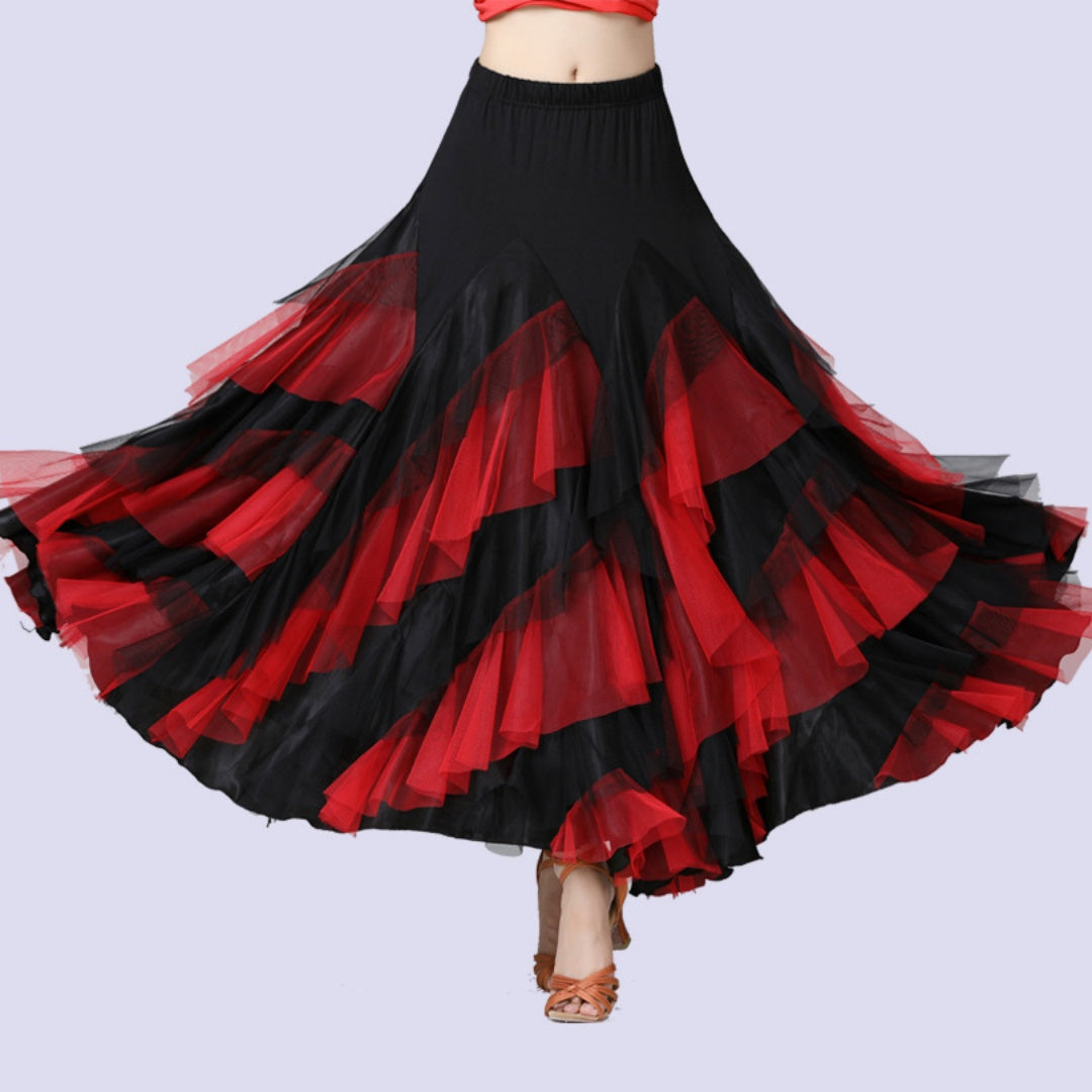 Women’s  Layered Swing Skirt for Dance, Stage & Costume