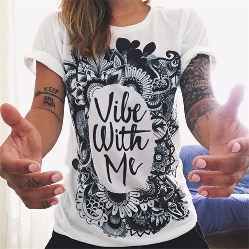 Women’s Vibe With Me Boho Graphic Tee