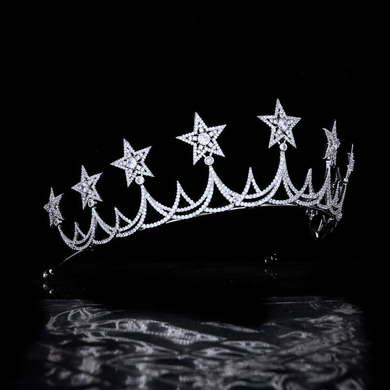 Star Crown Tiara for Women, 4th of July Pageant  or Wedding Crown for America's 250 Celebrations